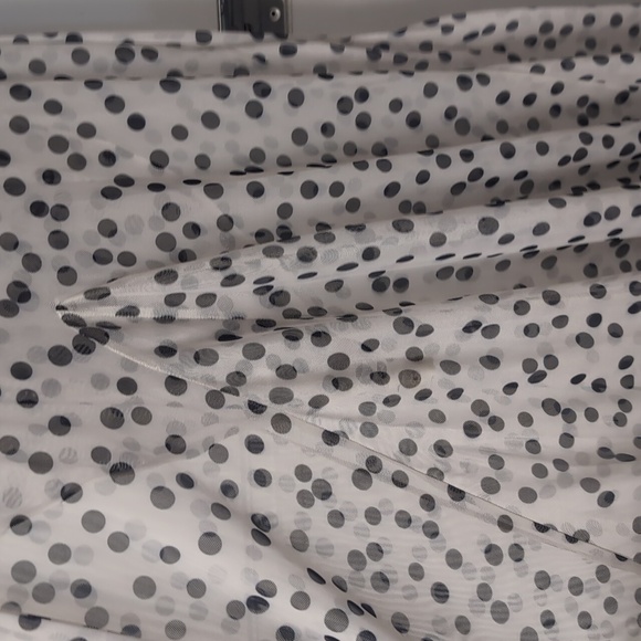 Zara Black and White Ecru Polka Dot Maxi Dress 5039/226 L NWT - Picture 15 of 16